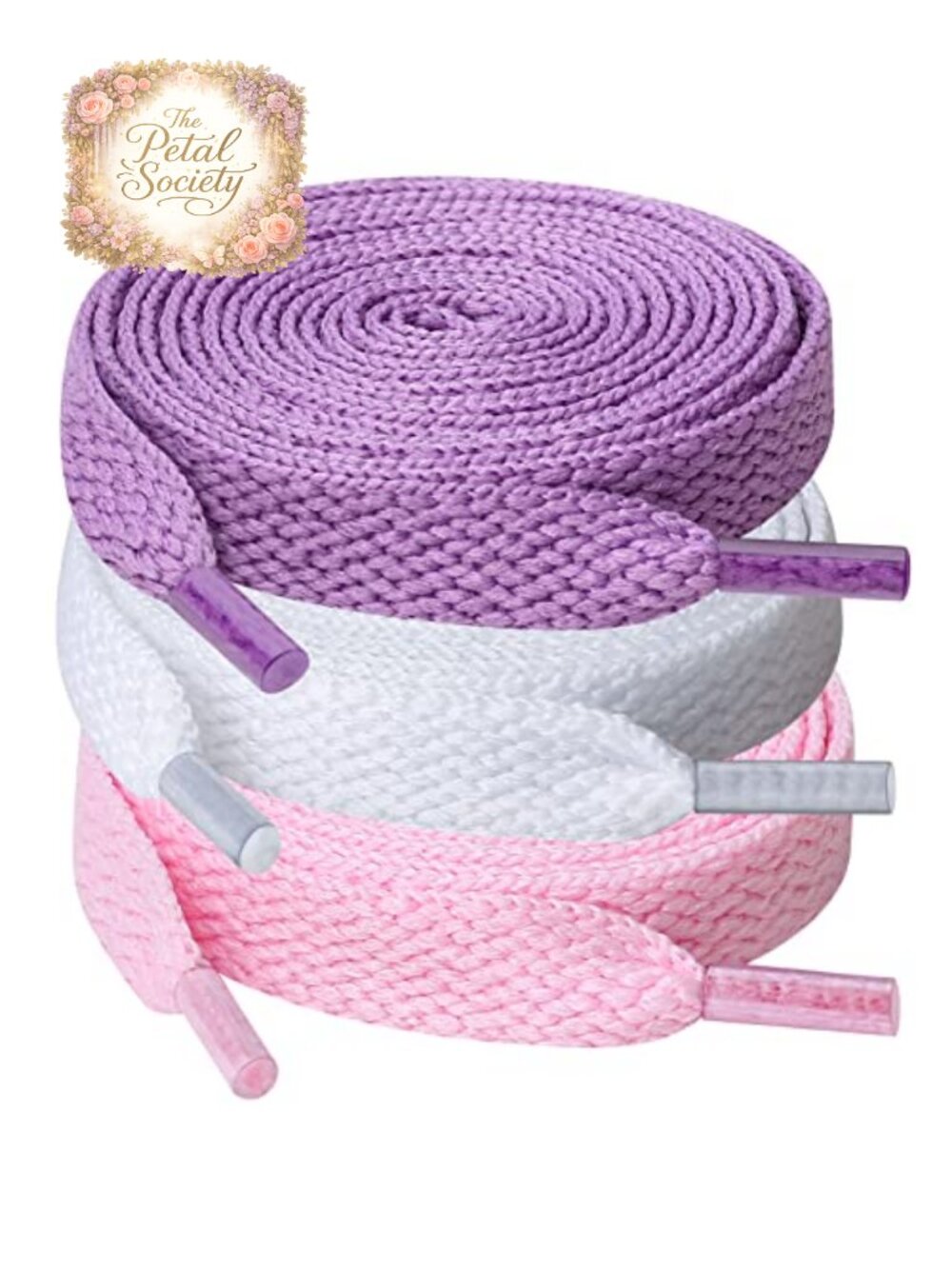 Flat Shoelaces 54 Inch Polyester 5/16 Wide Shoelaces 3 Pair Pack